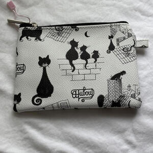 Charming Cat-Themed Zipper Pouch by 1ere Avenue